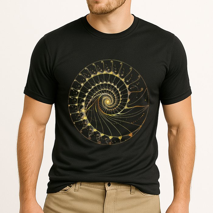 Fibonacci Spiral Ratio Mathematicians Sacred Geometry Performance Shirt