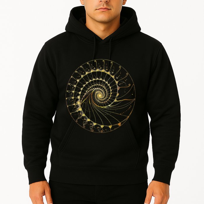 Fibonacci Spiral Ratio Mathematicians Sacred Geometry Hoodie