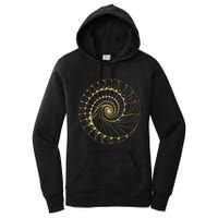 Fibonacci Spiral Ratio Mathematicians Sacred Geometry Women's Pullover Hoodie