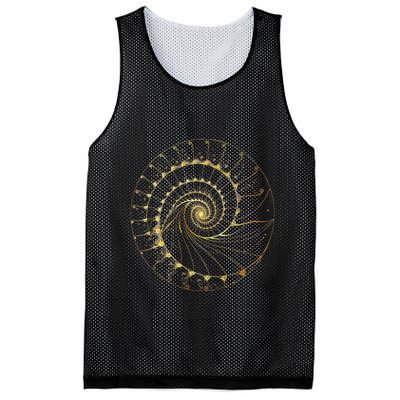 Fibonacci Spiral Ratio Mathematicians Sacred Geometry Mesh Reversible Basketball Jersey Tank