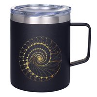 Fibonacci Spiral Ratio Mathematicians Sacred Geometry 12oz Stainless Steel Coffee Mug