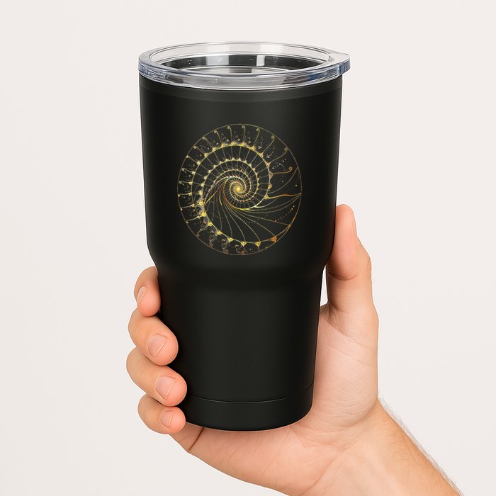 Fibonacci Spiral Ratio Mathematicians Sacred Geometry Tumbler