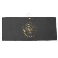 Fibonacci Spiral Ratio Mathematicians Sacred Geometry Large Microfiber Waffle Golf Towel