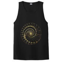 Fibonacci Spiral Ratio Mathematicians Sacred Geometry PosiCharge Competitor Tank