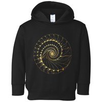 Fibonacci Spiral Ratio Mathematicians Sacred Geometry Toddler Hoodie