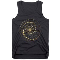 Fibonacci Spiral Ratio Mathematicians Sacred Geometry Tank Top