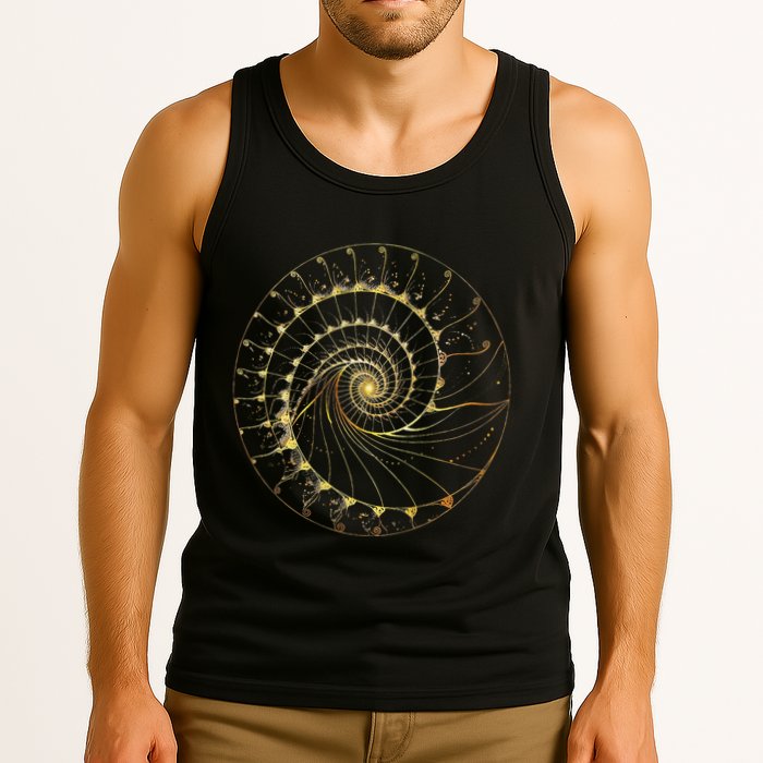 Fibonacci Spiral Ratio Mathematicians Sacred Geometry Tank Top