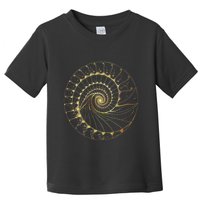 Fibonacci Spiral Ratio Mathematicians Sacred Geometry Toddler T-Shirt