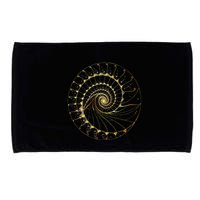 Fibonacci Spiral Ratio Mathematicians Sacred Geometry Microfiber Hand Towel