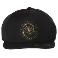 Fibonacci Spiral Ratio Mathematicians Sacred Geometry Wool Snapback Cap