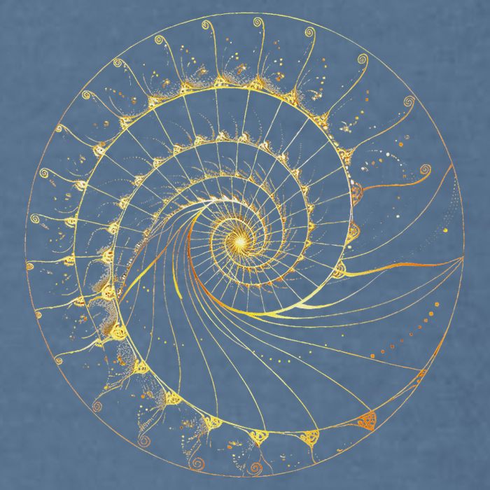 Fibonacci Spiral Ratio Mathematicians Sacred Geometry Garment-Dyed Sweatshirt