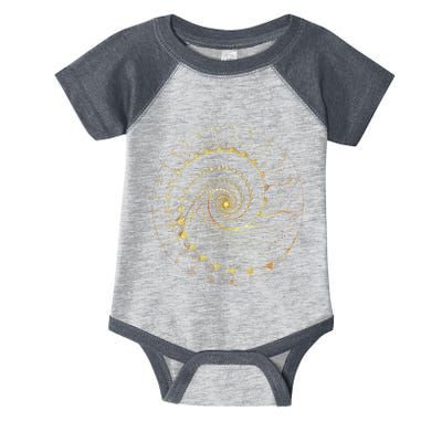 Fibonacci Spiral Ratio Mathematicians Sacred Geometry Infant Baby Jersey Bodysuit