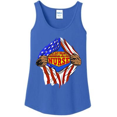 Funny Super Rehabilitation Nurse Hero Job Gift Ladies Essential Tank