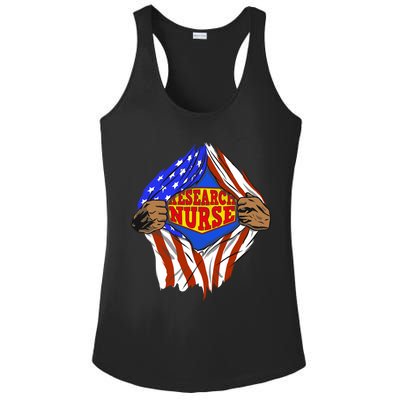 Funny Super Research Nurse Hero Job Funny Gift Ladies PosiCharge Competitor Racerback Tank