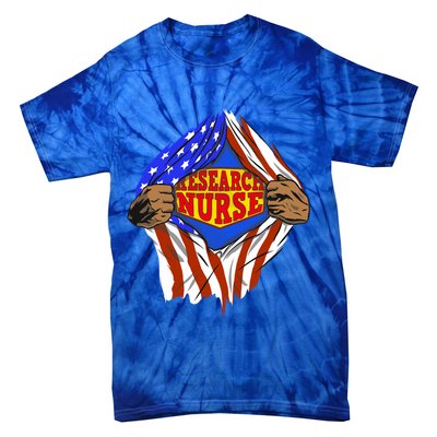 Funny Super Research Nurse Hero Job Funny Gift Tie-Dye T-Shirt