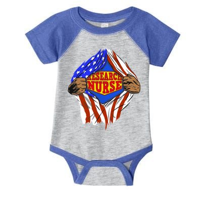 Funny Super Research Nurse Hero Job Funny Gift Infant Baby Jersey Bodysuit