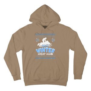 Funny Snowmobile Riding Make Winter Great Again L Snowrider Hoodie