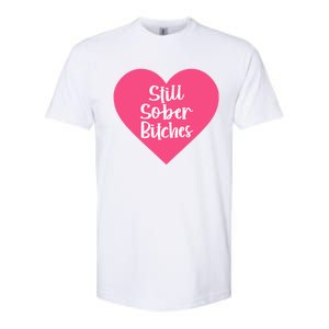 Funny Sobriety Recovery Aa Na Gift Still Sober Bitches Meaningful Gift Softstyle CVC T-Shirt