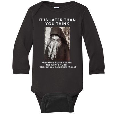 Fr Seraphim Rose Eastern Orthodox Christian Baby Long Sleeve Bodysuit