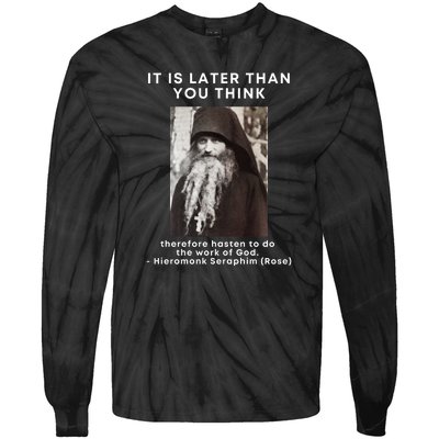 Fr Seraphim Rose Eastern Orthodox Christian Tie-Dye Long Sleeve Shirt