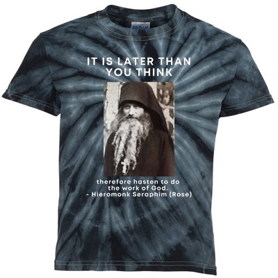 Fr Seraphim Rose Eastern Orthodox Christian Kids Tie-Dye T-Shirt