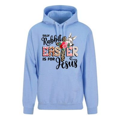 Funny Silly Rabbit Is For Jesus Easter Day Leopard Cross Cute Gift Unisex Surf Hoodie