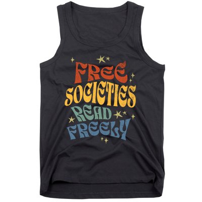 Free Societies Read Freely Reading Book I Read Banned Books Tank Top