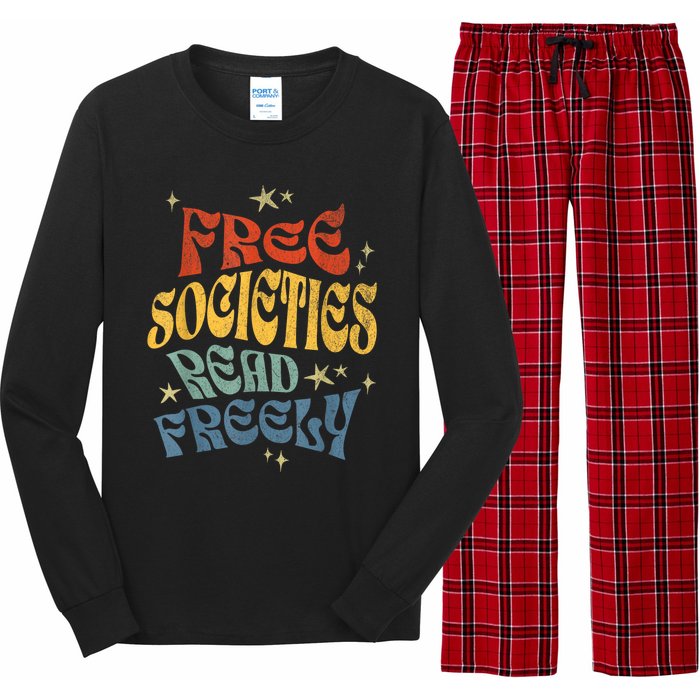 Free Societies Read Freely Reading Book I Read Banned Books Long Sleeve Pajama Set