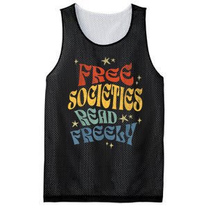 Free Societies Read Freely Reading Book I Read Banned Books Mesh Reversible Basketball Jersey Tank