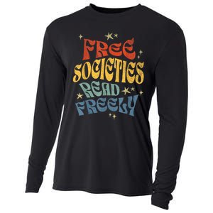 Free Societies Read Freely Reading Book I Read Banned Books Cooling Performance Long Sleeve Crew