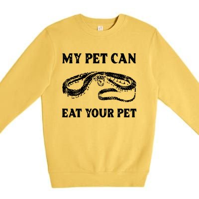 Funny Snake Reptile Lover Men Women Boy Girl Cobra Python Premium Crewneck Sweatshirt