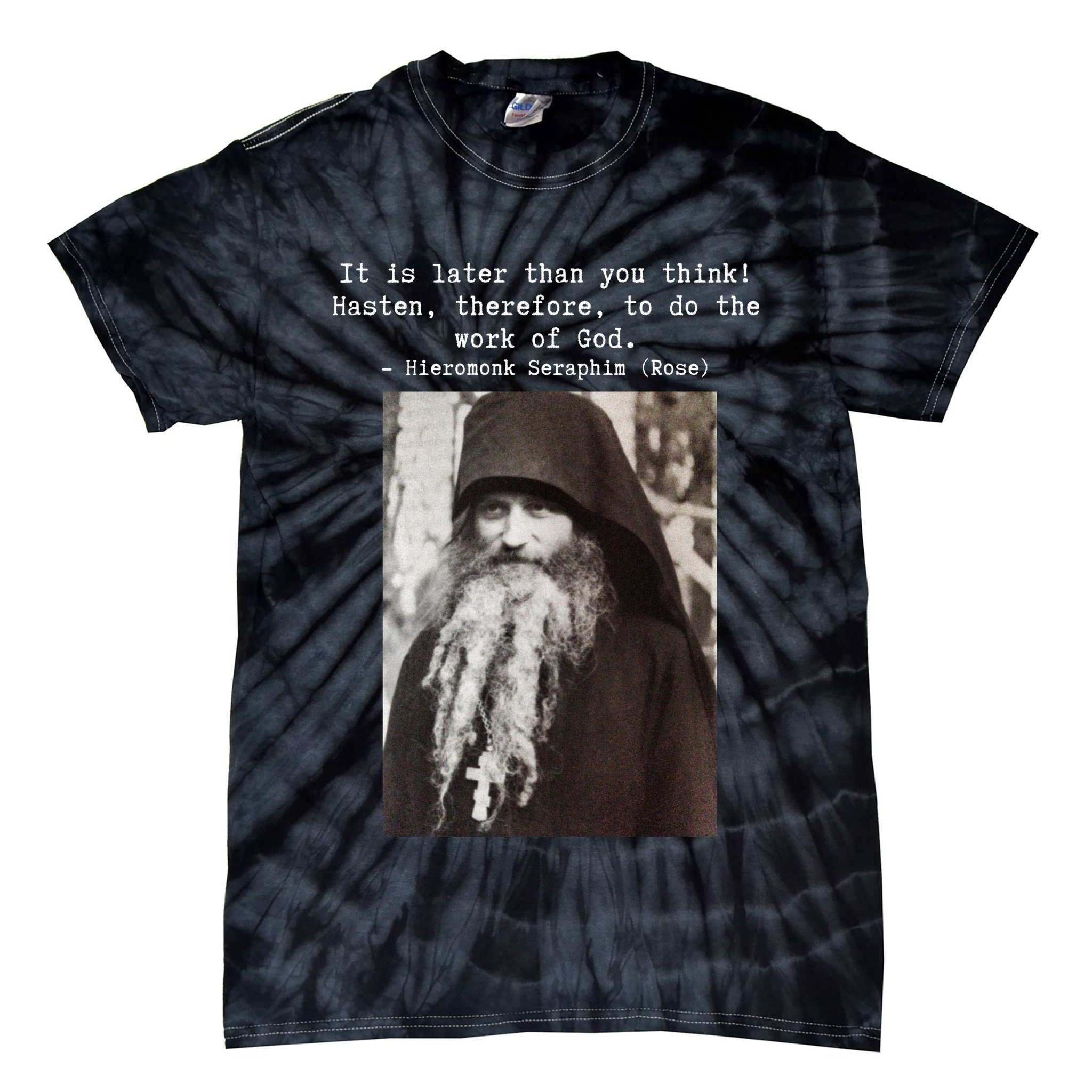 Father Seraphim Rose Orthodox Gift Tie-Dye T-Shirt