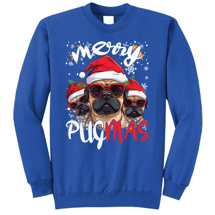 Funny Santa Reindeer Elf Pug Christmas Merry Pugmas Meaningful Gift Sweatshirt