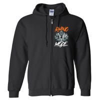 Funny Strong Rhino With Big Biceps Rhino Mode For Gym Lover Full Zip Hoodie