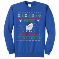 Funny Santa Reindeer Pug Xmas Ugly Christmas Merry Pugmas Gift Sweatshirt