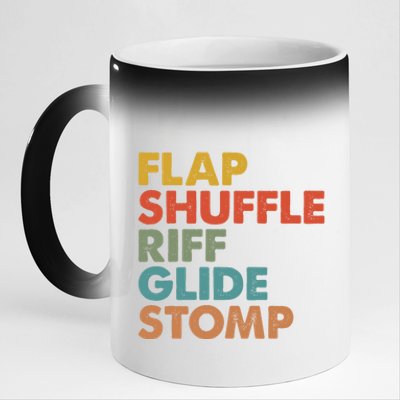 Flap Shuffle Riff Glide Stomp National Tap Dance Day Great Gift 11oz Black Color Changing Mug