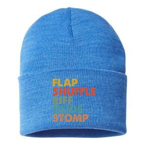 Flap Shuffle Riff Glide Stomp National Tap Dance Day Great Gift Sustainable Knit Beanie