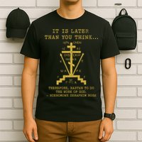 Fr Seraphim Rose Eastern Orthodox Christian Cross T-Shirt