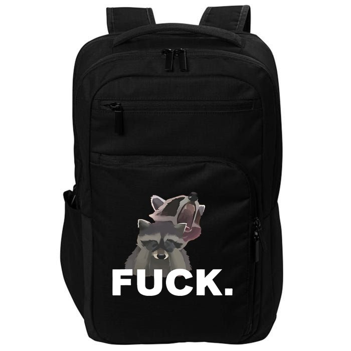 Fuck Sad Raccoon Impact Tech Backpack