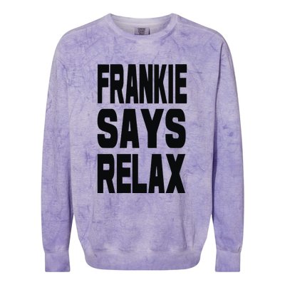 Frankie Says Relax Colorblast Crewneck Sweatshirt