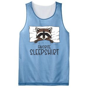 Favorite Sleepshirt Racoon Napping Raccoon Pajama Mesh Reversible Basketball Jersey Tank