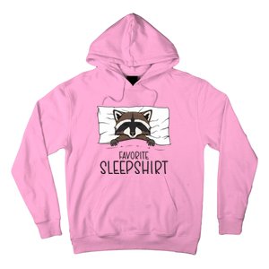 Favorite Sleepshirt Racoon Napping Raccoon Pajama Hoodie