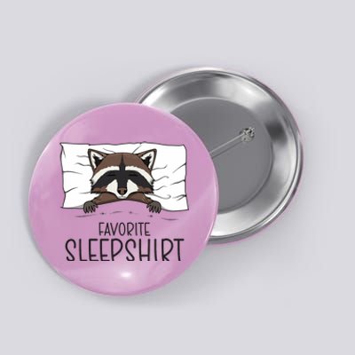 Favorite Sleepshirt Racoon Napping Raccoon Pajama Button