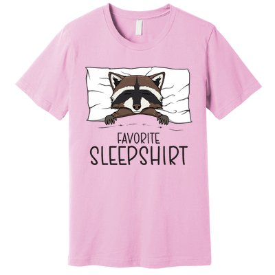 Favorite Sleepshirt Racoon Napping Raccoon Pajama Premium T-Shirt