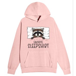 Favorite Sleepshirt Racoon Napping Raccoon Pajama Urban Pullover Hoodie