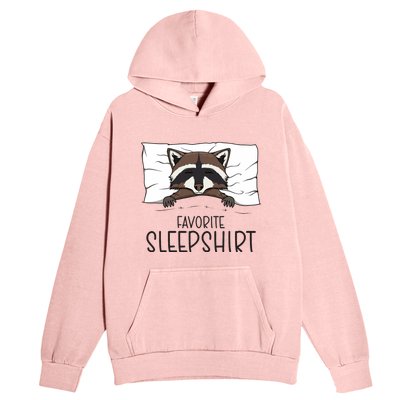 Favorite Sleepshirt Racoon Napping Raccoon Pajama Urban Pullover Hoodie