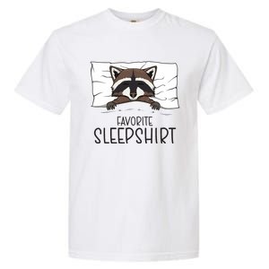 Favorite Sleepshirt Racoon Napping Raccoon Pajama Garment-Dyed Heavyweight T-Shirt