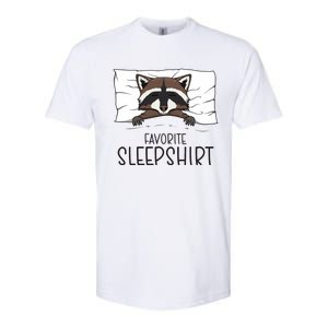 Favorite Sleepshirt Racoon Napping Raccoon Pajama Softstyle CVC T-Shirt