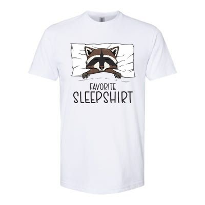 Favorite Sleepshirt Racoon Napping Raccoon Pajama Softstyle CVC T-Shirt