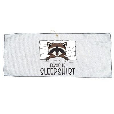 Favorite Sleepshirt Racoon Napping Raccoon Pajama Large Microfiber Waffle Golf Towel